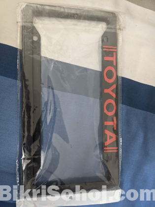 Toyota number plate frame